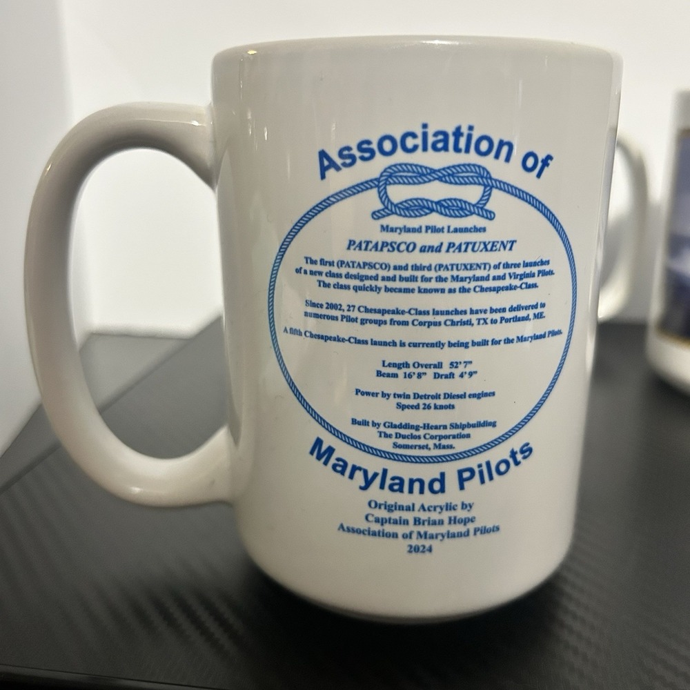 ASSOCIATION OF MARYLAND PILOTS Coffee Mugs, Set Of 3 (2011,2021,2024) - Picture 6 of 8